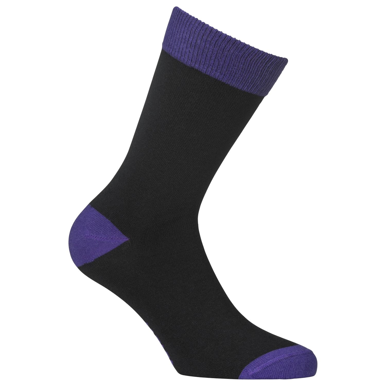 Спортни чорапи Alpacasocks&Co Merino Lifestyle Merino socks - Nero / Viola