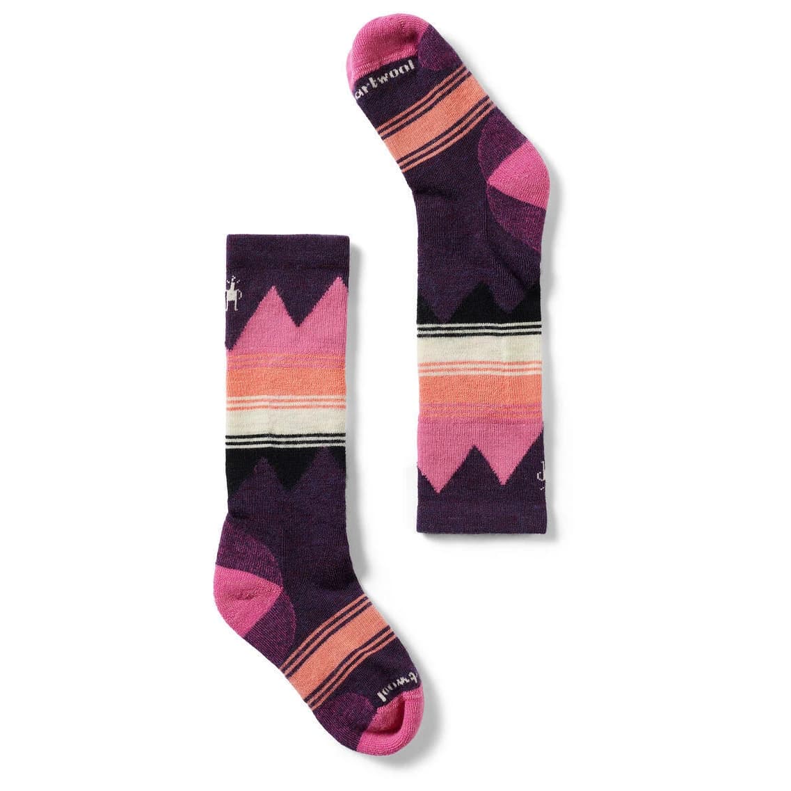Детски спортни чорапи Smartwool Kid's Ski Light Cushion OTC Ski socks - Purple Iris