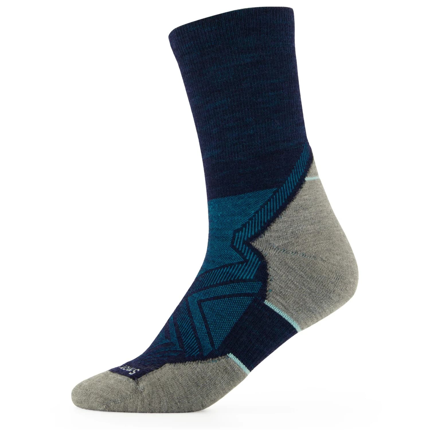 Чорапи за бягане Smartwool Run Targeted Cushion Mid Crew Running socks - Deep Navy