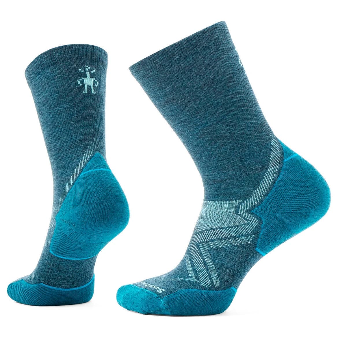 Дамски чорапи за бягане Smartwool Women's Run Cold Weather Targeted Cushion Crew Running socks - Twilight Blue