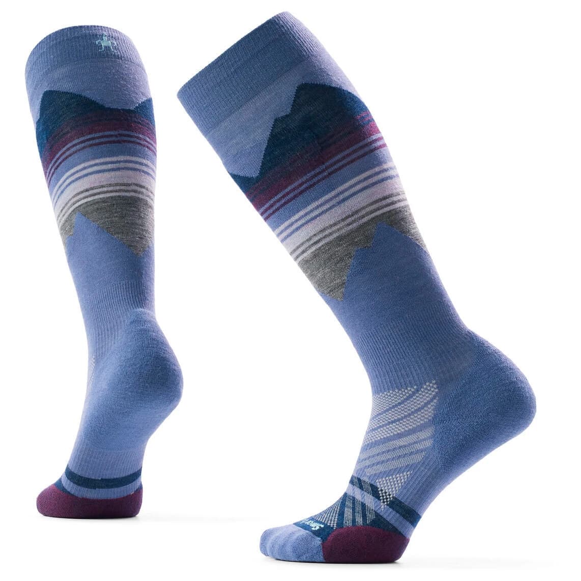 Ски чорапи Smartwool Women's Ski Targeted Cushion Print OTC Ski socks - Nightfall Blue
