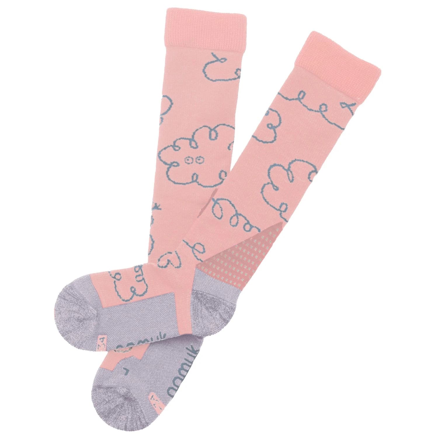 Детски зимни чорапи Namuk Kid's Clouds Merino Ski Socks Ski socks - Sunset Rose / Purple Blue