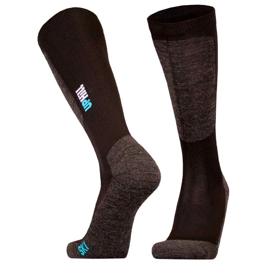 Ски чорапи UphillSport Halla Alpine Merino & Quick Dry Ski socks - Black / Turqoise