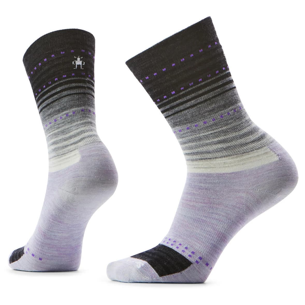 Спортни чорапи Smartwool Everyday Stitch Stripe Crew Sports socks - Purple / Black