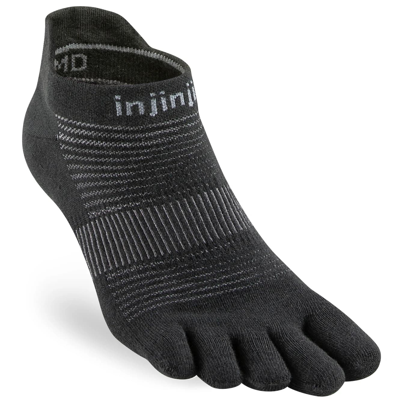 Чорапи за бягане Injinji Run Original Weight No Show Running socks - Black