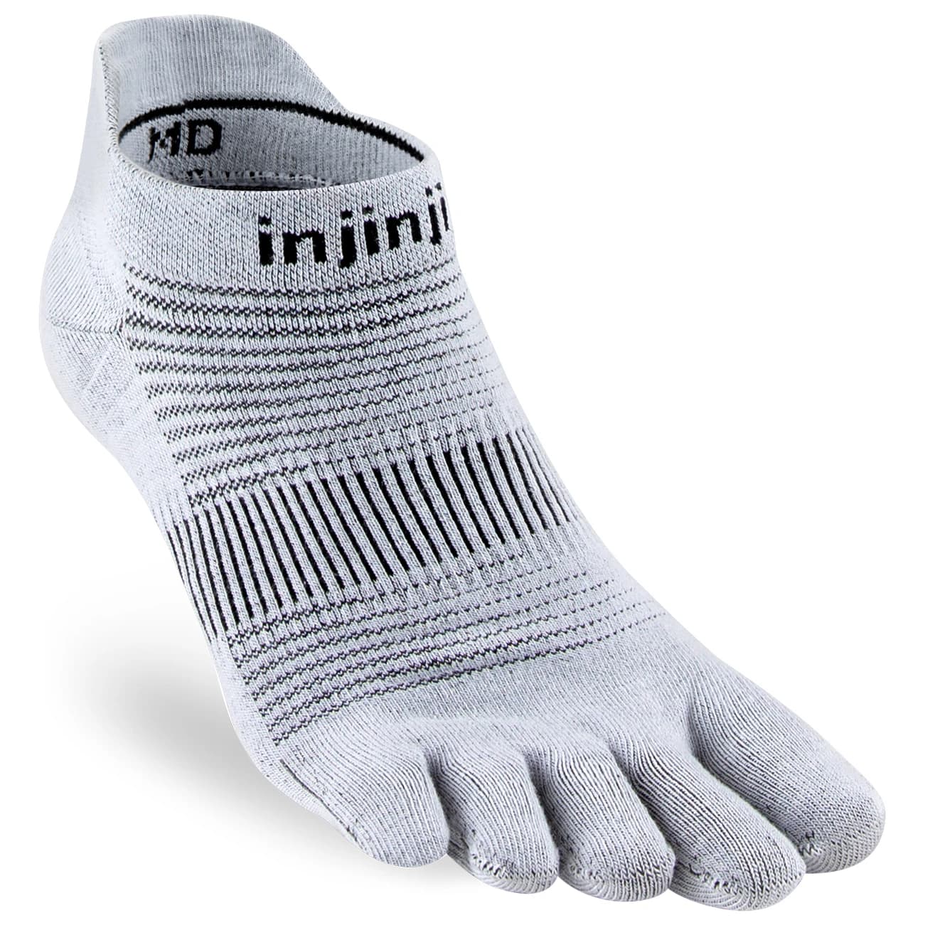 Чорапи за бягане Injinji Run Original Weight No Show Running socks - Grey