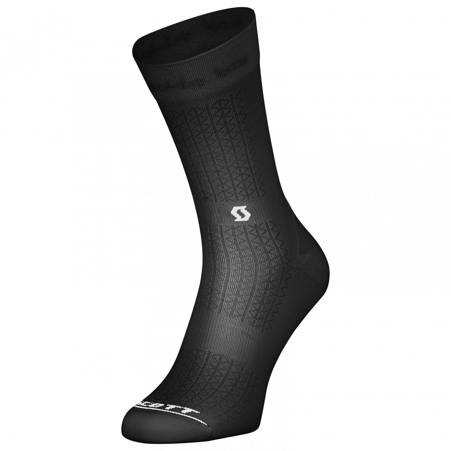 Чорапи за колоездене Scott Performance Crew Socks Cycling socks - Black / White