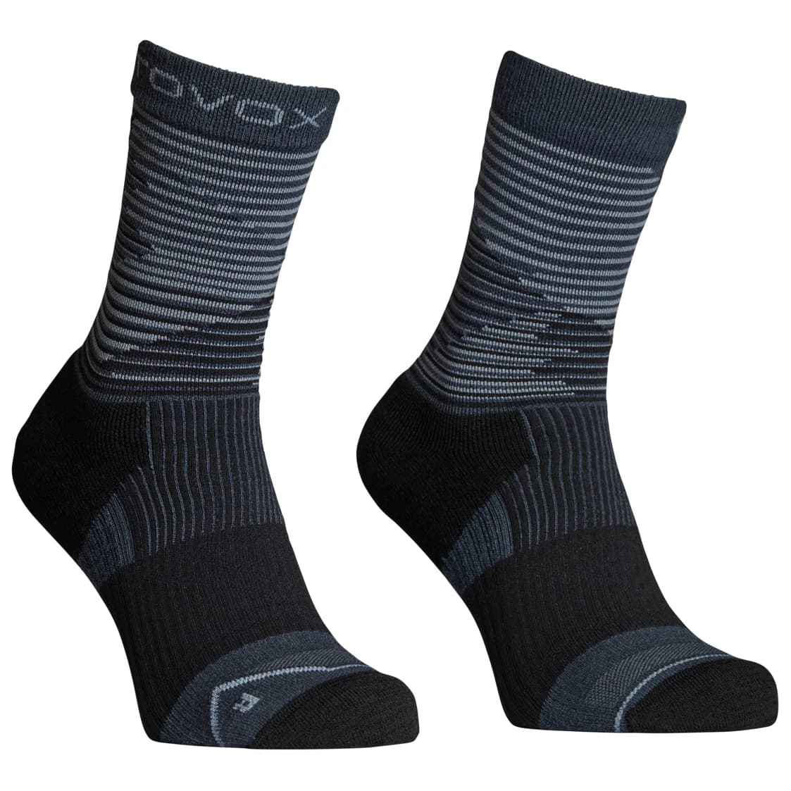 Мъжки туристически чорапи Ortovox All Mountain Mid Socks Merino socks - Black Raven
