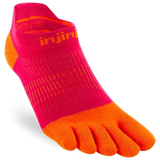 Чорапи за бягане Injinji Women's Run Lightweight No-Show Running socks - Chili