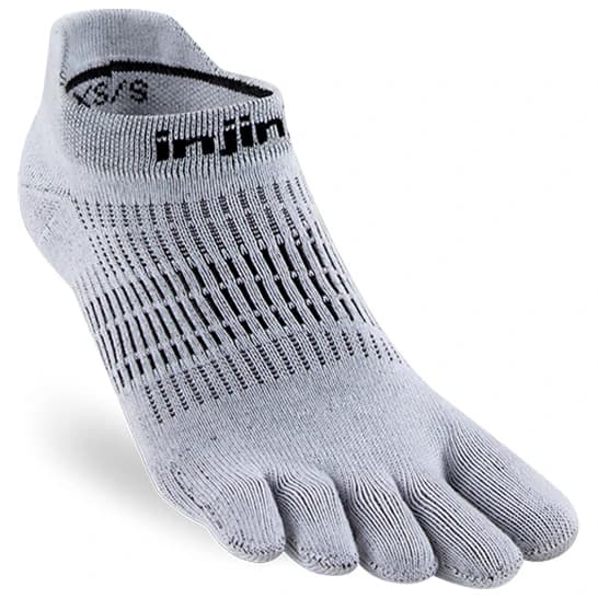 Дамски чорапи за бягане Injinji Women's Run Lightweight No-Show Running socks - Grey