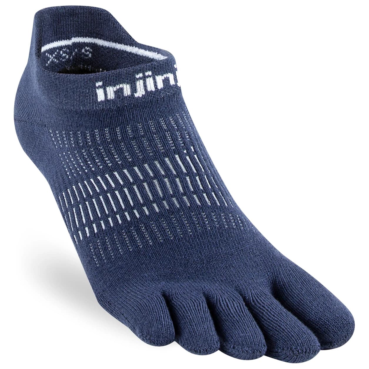 Дамски чорапи за бягане Injinji Women's Run Lightweight No-Show Running socks - Navy