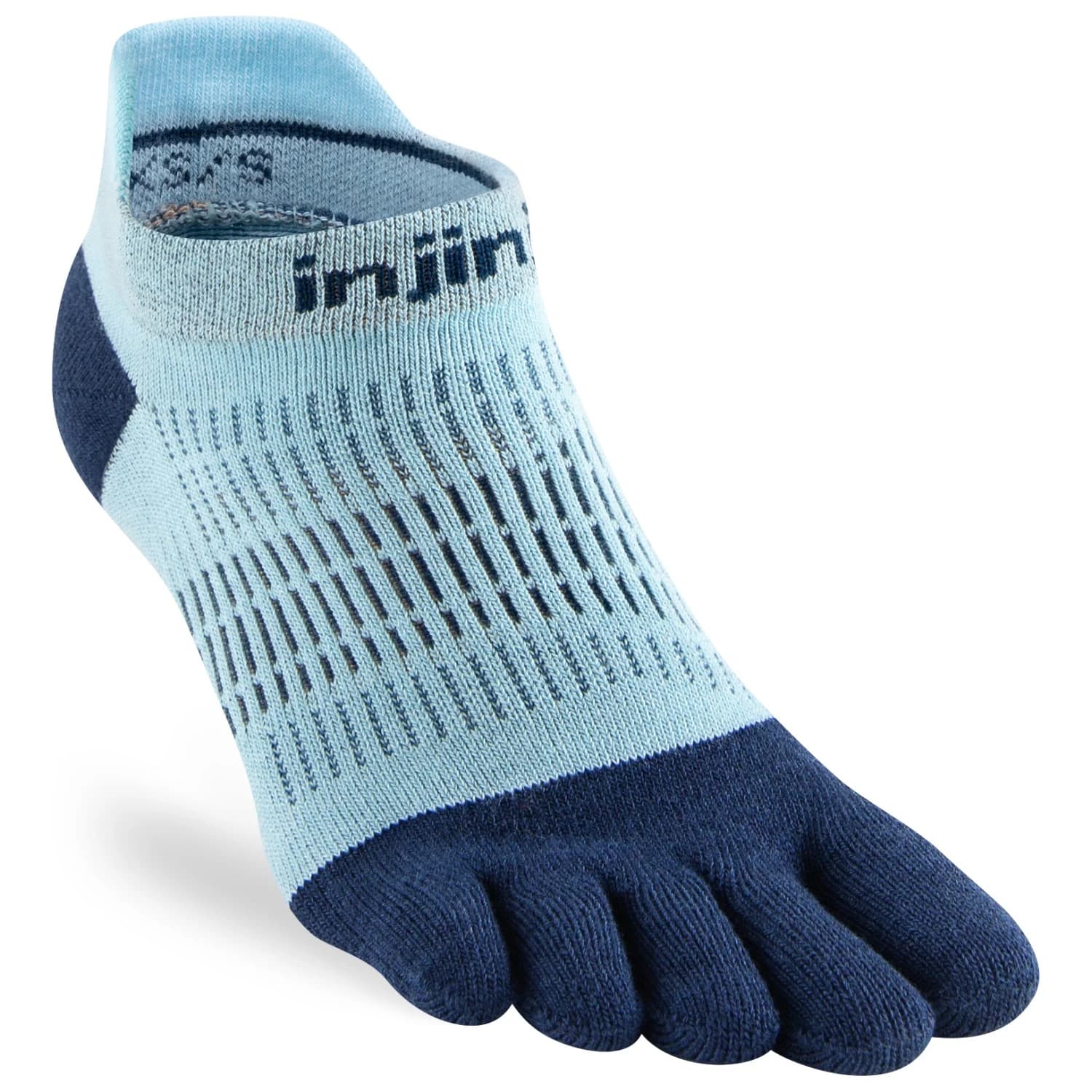 Чорапи за бягане Injinji Women's Run Lightweight No-Show Running socks - Heron