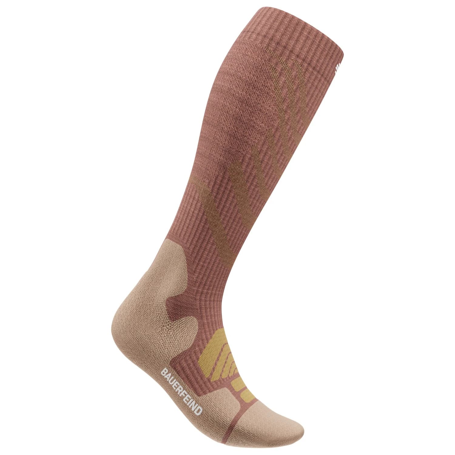 Дамски туристически чорапи Bauerfeind Sports Women's Outdoor Merino Compression Socks Compression socks - Coral