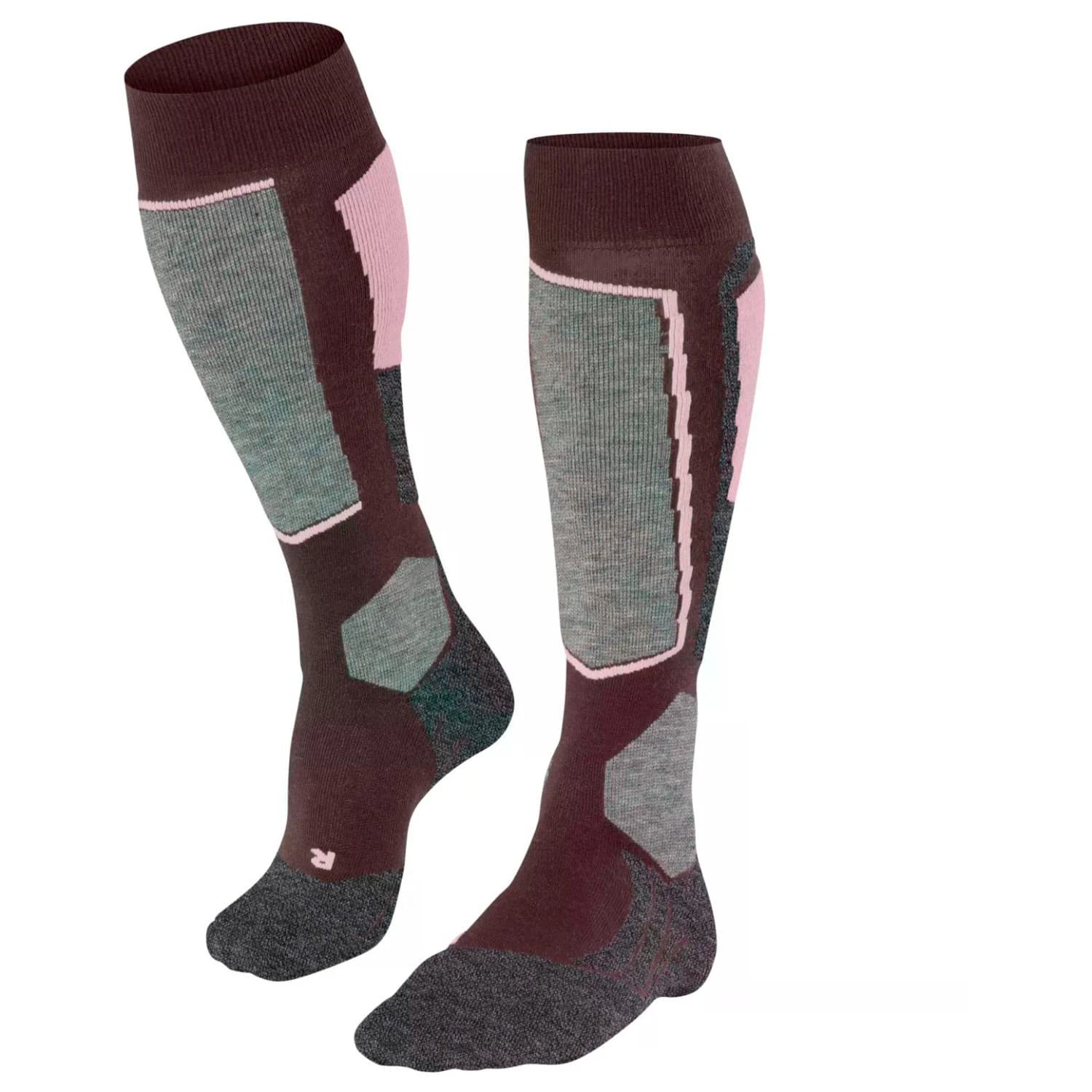 Ски чорапи Falke Women's SK2 Intermediate Ski socks - Mahogany