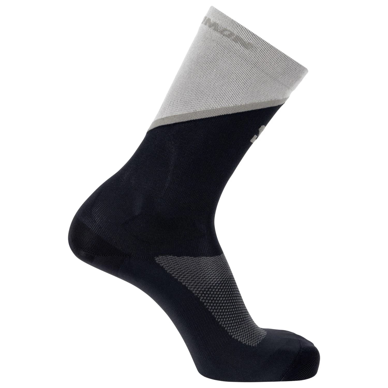 Чорапи за бягане Salomon Pulse Crew Running socks - Black / Gull Gray / Silver Cloud
