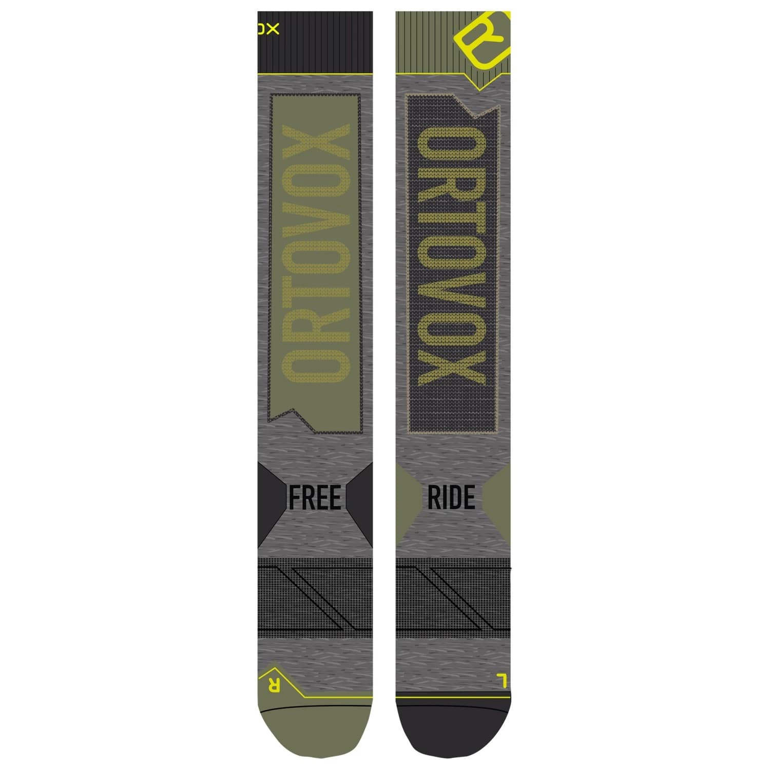Ски чорапи Ortovox Free Ride Long Socks Ski socks - Wild Herbs