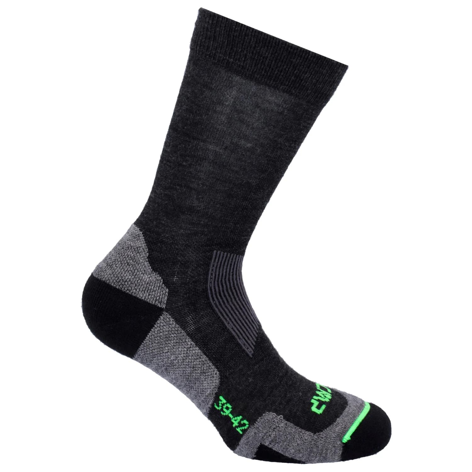 Мъжки туристически чорапи CMP Trekking Wool Sock Walking socks - Nero Melange