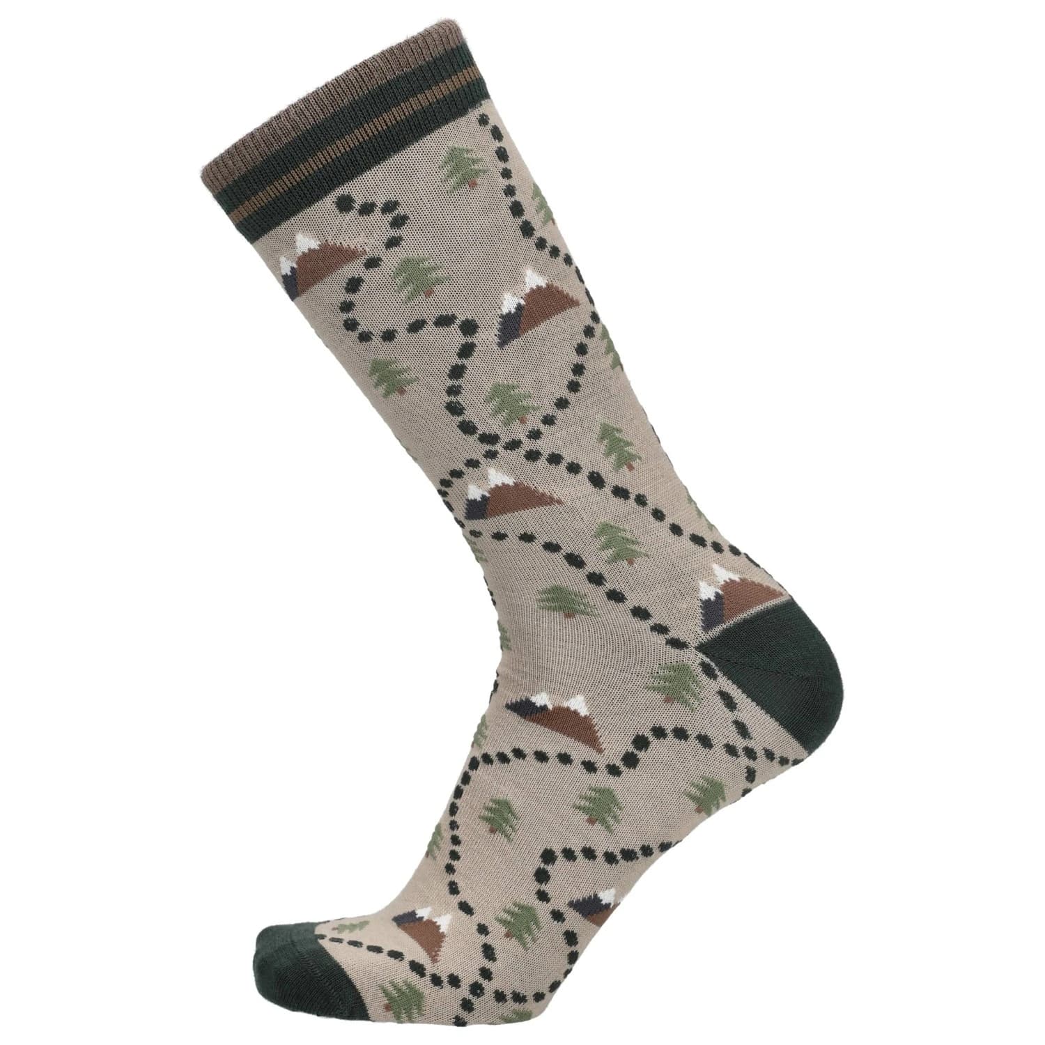 Спортни чорапи UphillSport Lifestyle Merino M3 Crew Sports socks - Path / Almond