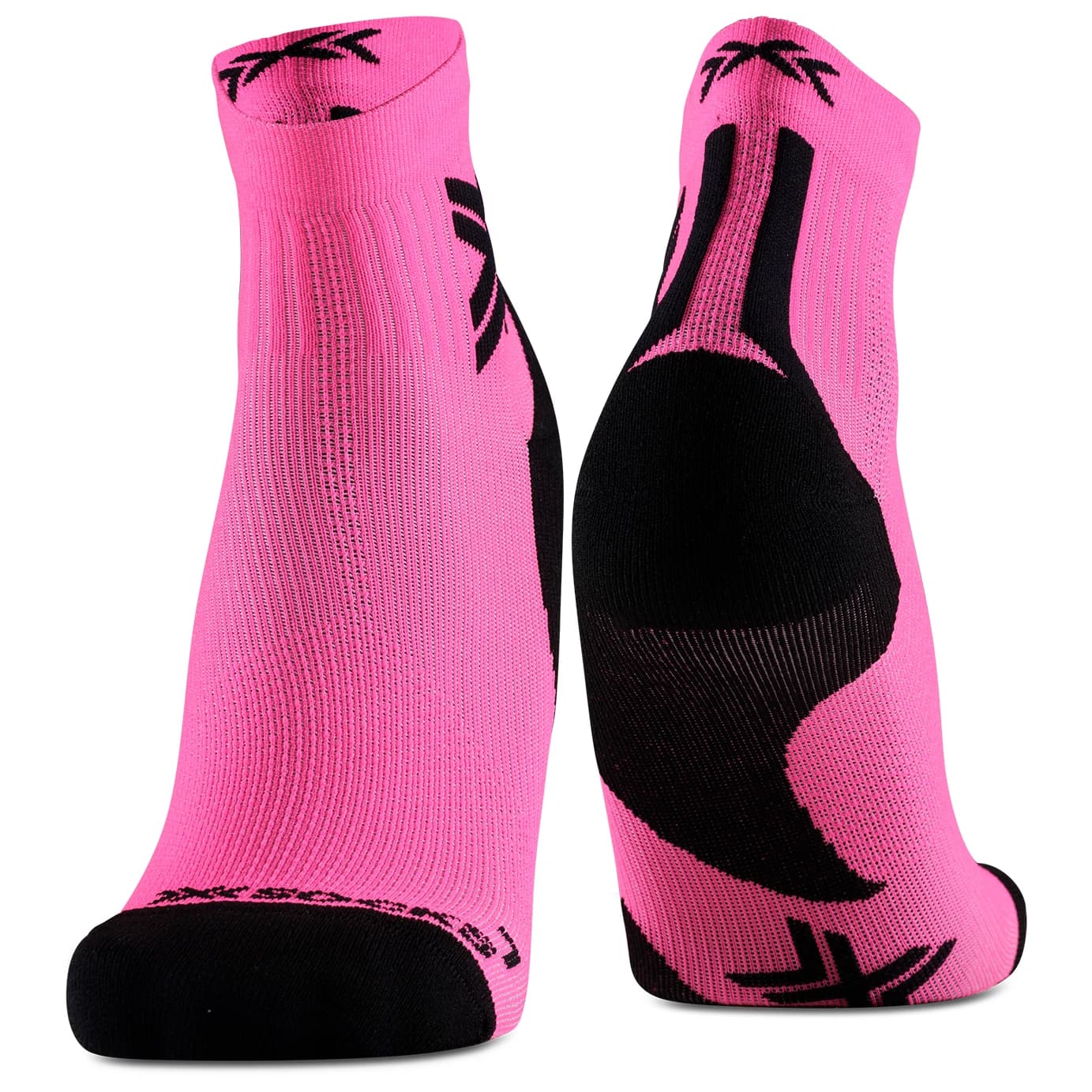 Чорапи за бягане X-Socks Run Discover Ankle Running socks - Fluo Pink / X Black