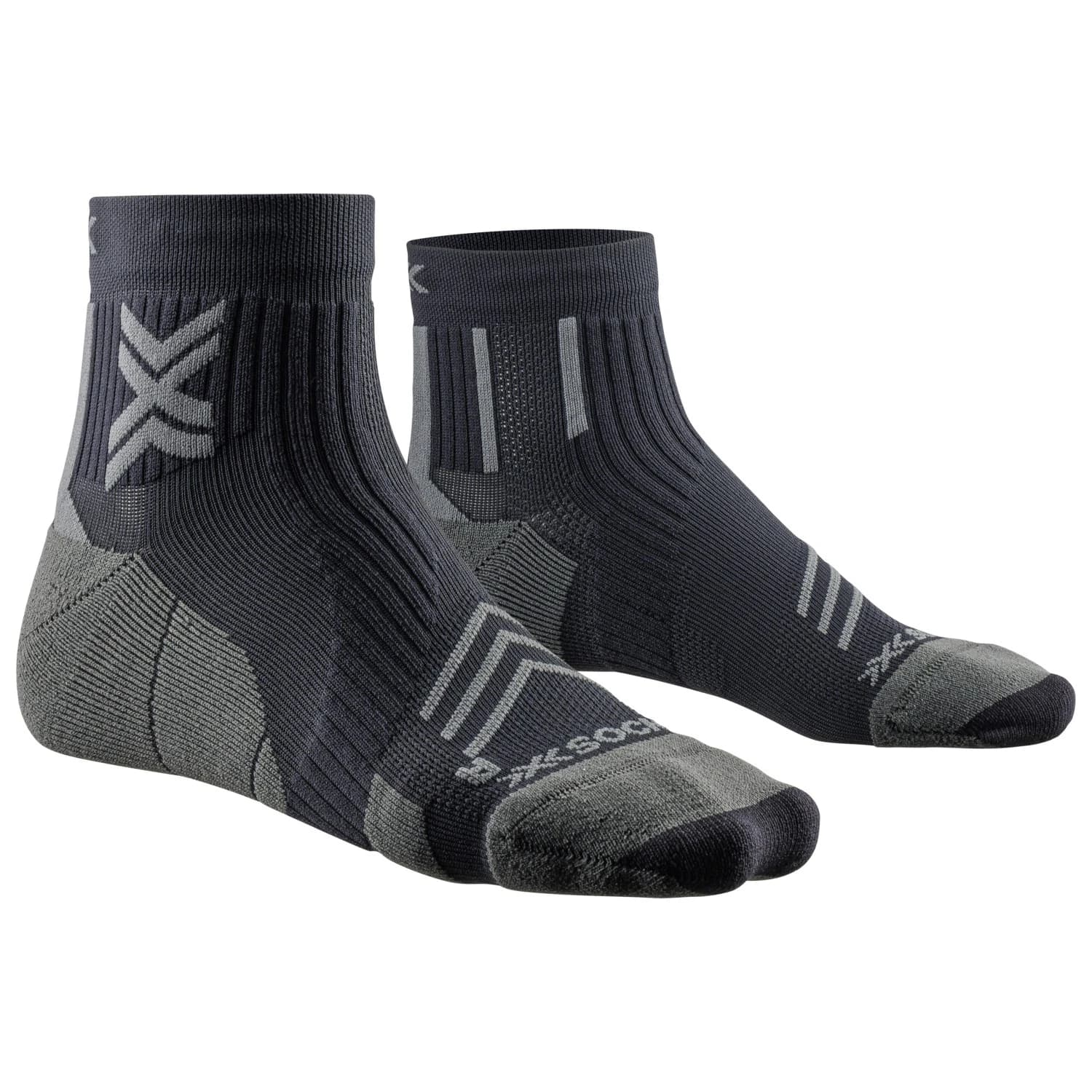 Чорапи за бягане X-Socks Run Expert Ankle Running socks - Black / Charcoal