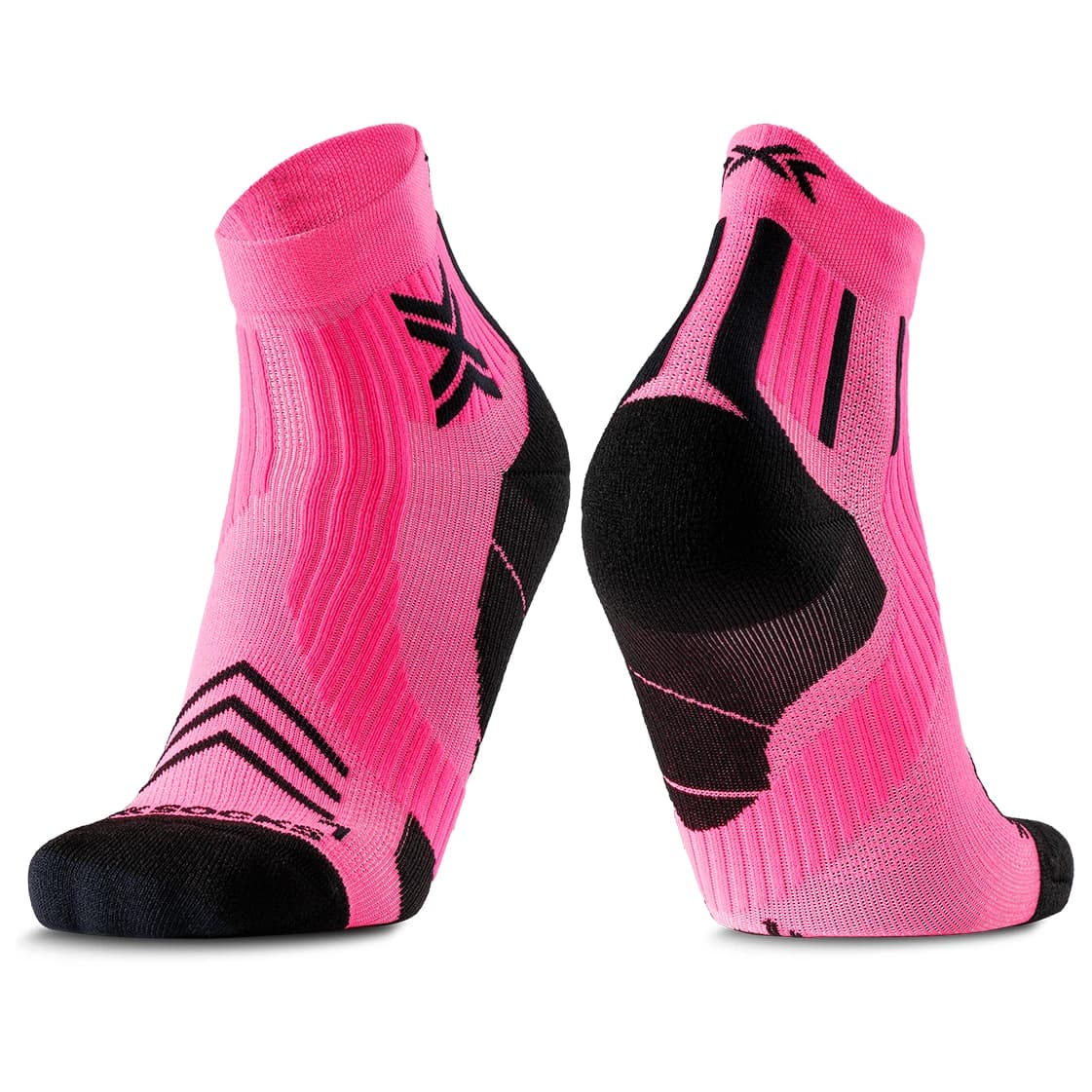 Чорапи за бягане X-Socks Run Expert Ankle Running socks - Fluo Pink / X Black