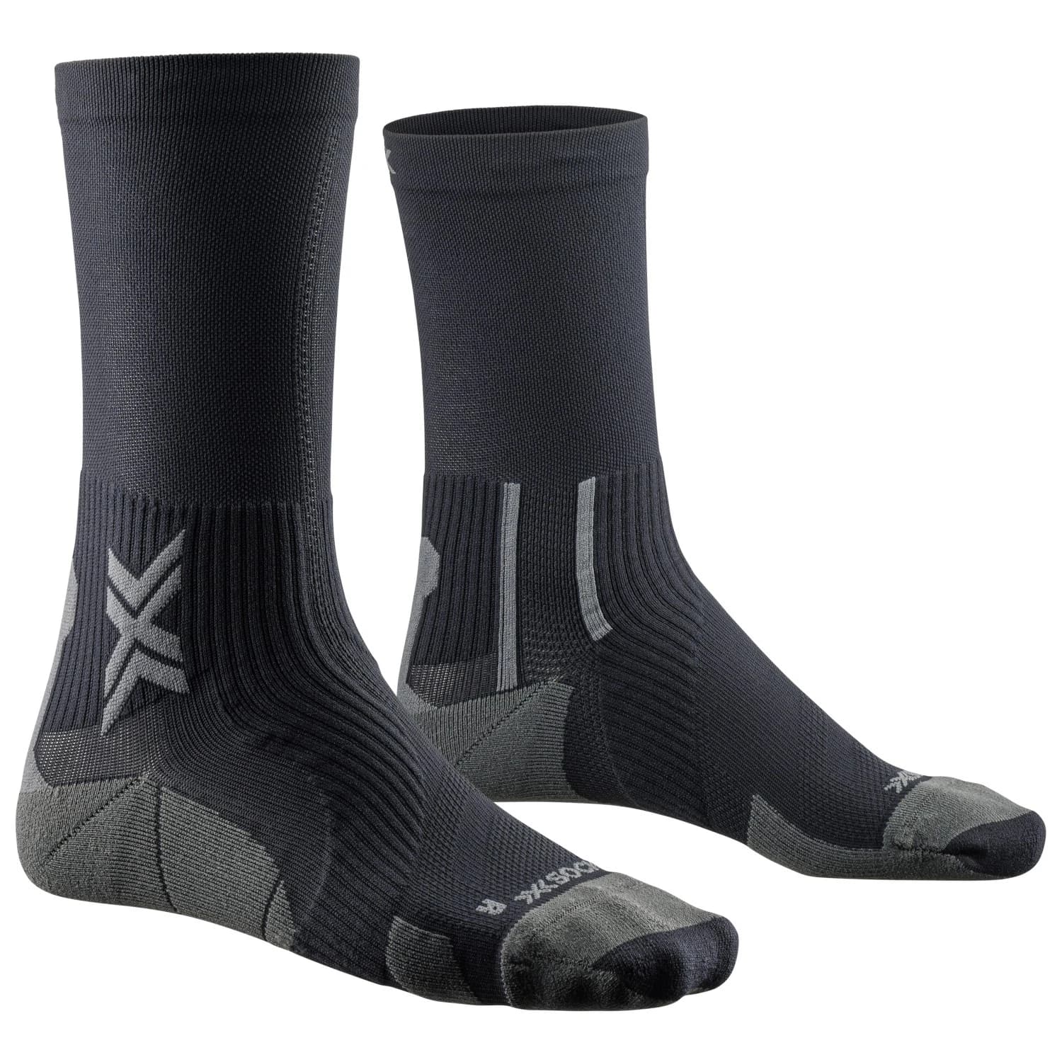 Чорапи за бягане X-Socks Run Perform Crew Running socks - Black / Charcoal
