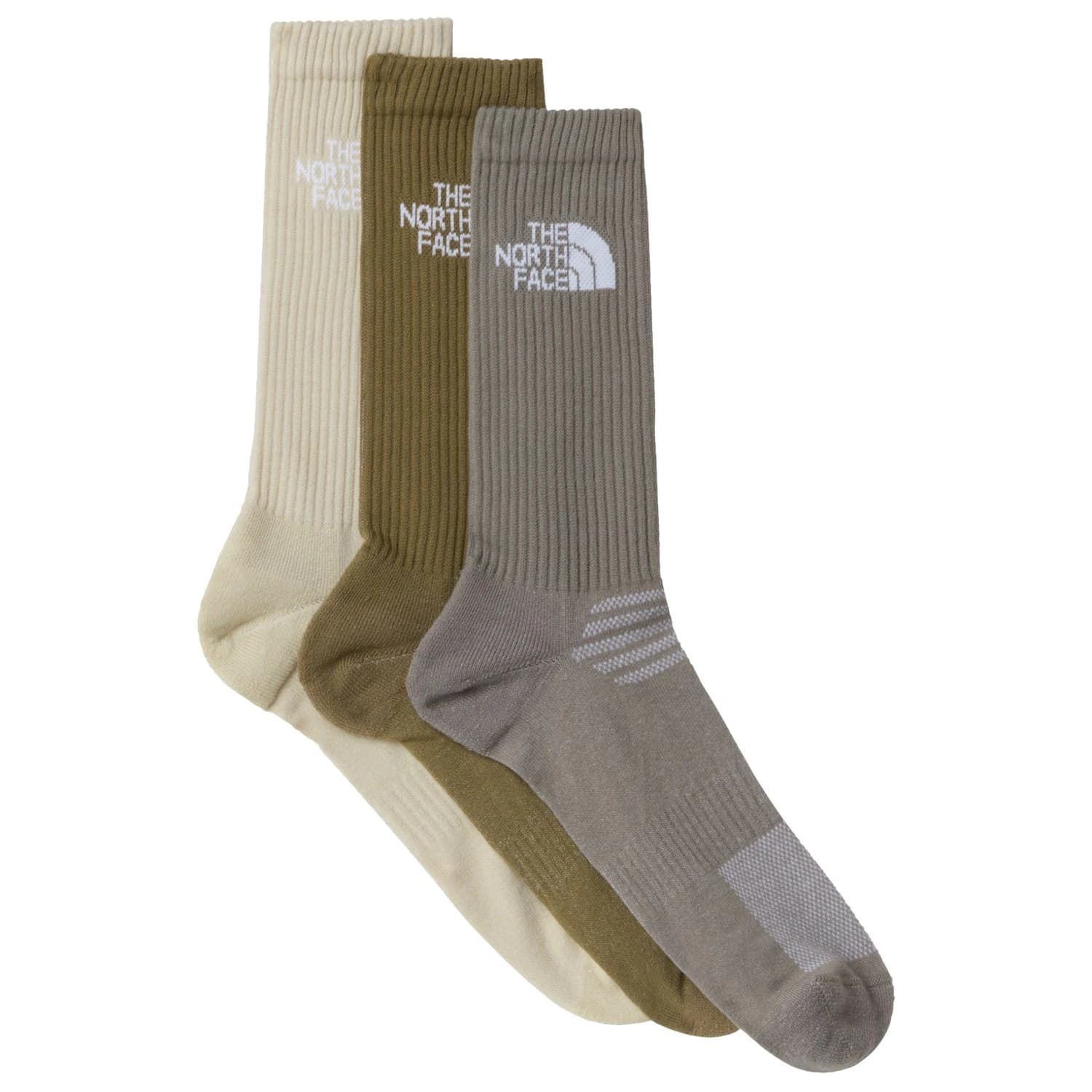 Спортни чорапи The North Face Multi Sport Cush Crew Socks 3-Pack Sports socks - Stone Slab / Desert Stone