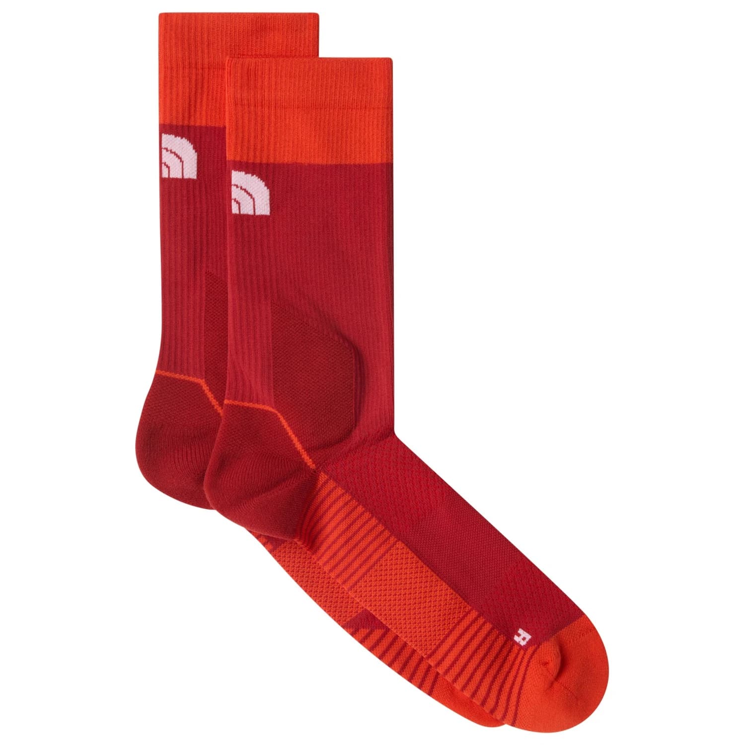 Чорапи за бягане The North Face Trail Run Socks Crew Running socks - Iron Clay / Lava Red
