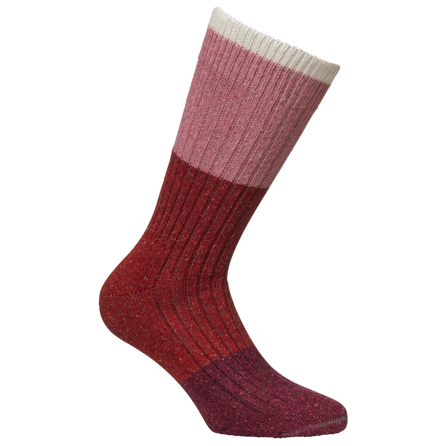 Спортни чорапи Alpacasocks&Co Merino Block Sports socks - Latte / Pink / Red / Dark Red
