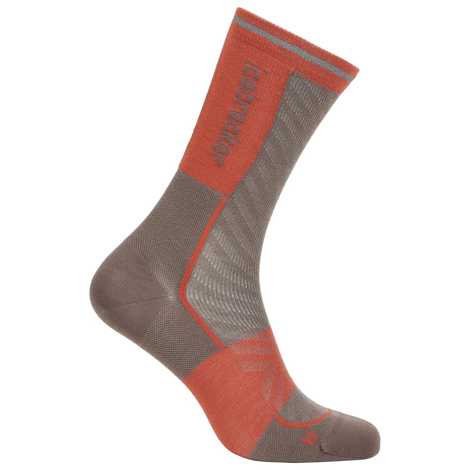 Дамски чорапи за бягане Icebreaker Women's Merino Run+ Ultralight Crew Running socks - Porcini / Fervid