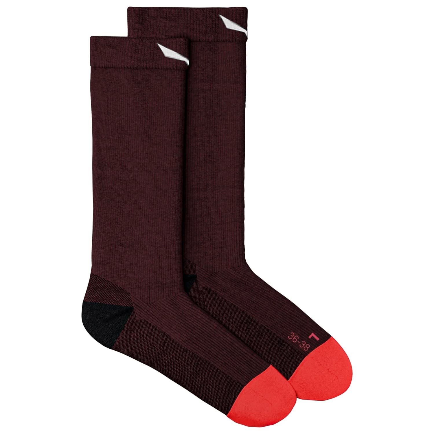 Дамски туристически чорапи Salewa Women's Mountain Trainer Alpine Merino Crew Sock Walking socks - Syrah