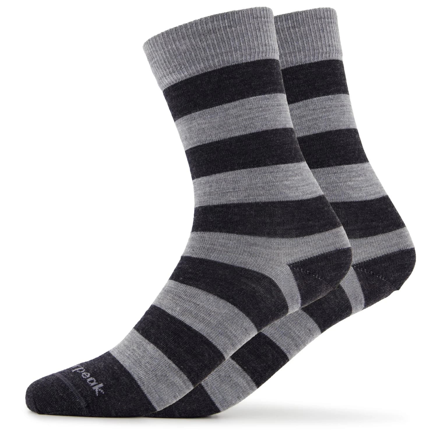 Спортни чорапи Heber Peak Merino SylvaHe. Crew 2 Pack Sports socks - Black / Grey / Striped