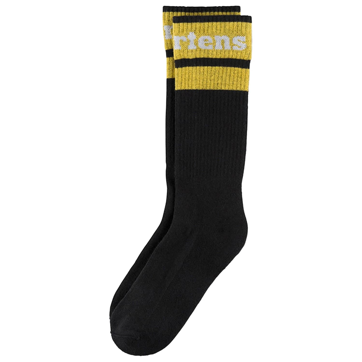 Спортни чорапи Dr. Martens Athletic Logo Sock Sports socks - Black / White / Yellow