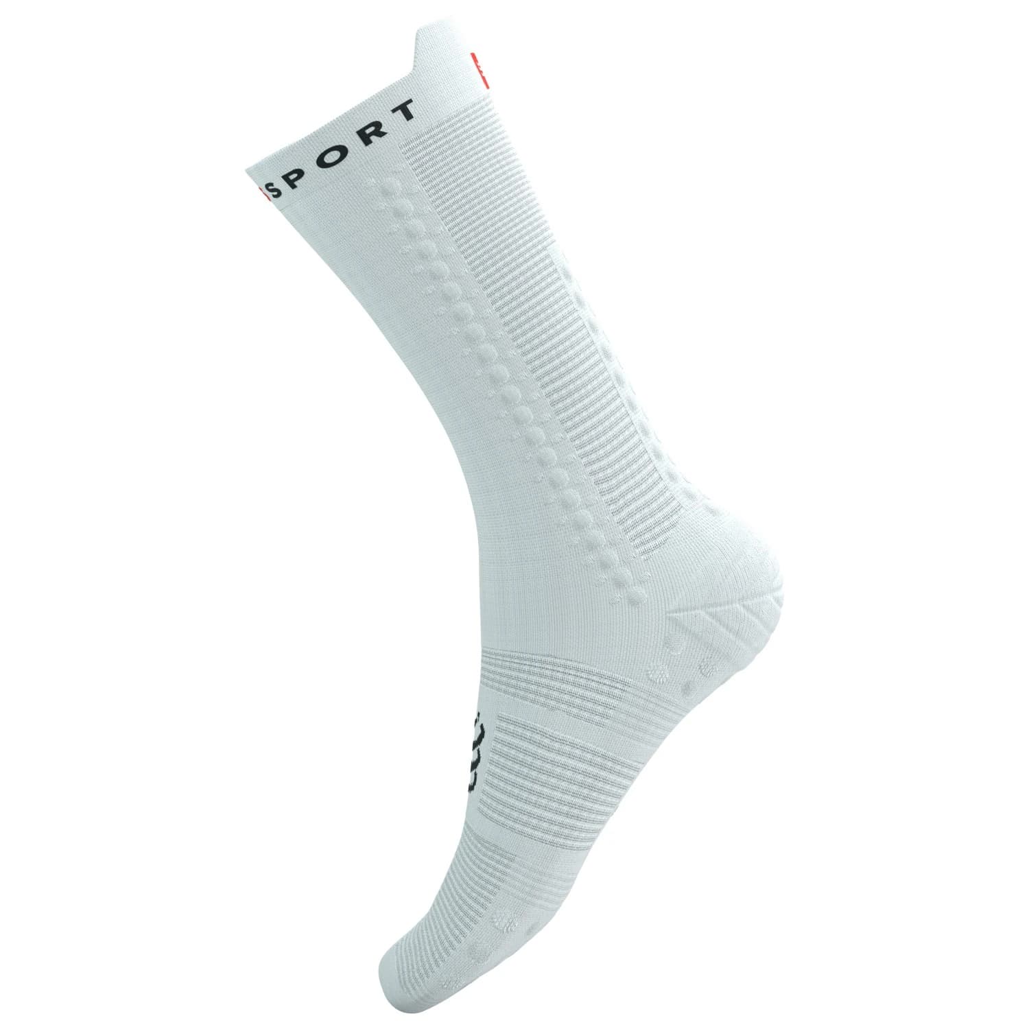 Чорапи за бягане Compressport Pro Racing Socks V4.0 Bike Cycling socks - White / Black
