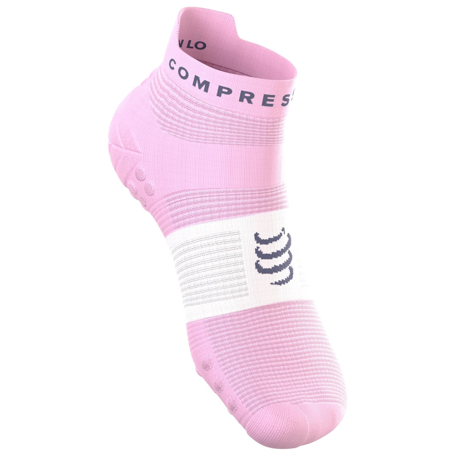 Чорапи за бягане Compressport Pro Racing Socks V4.0 Run Low Running socks - Orchid Bouquet / White / Peacot