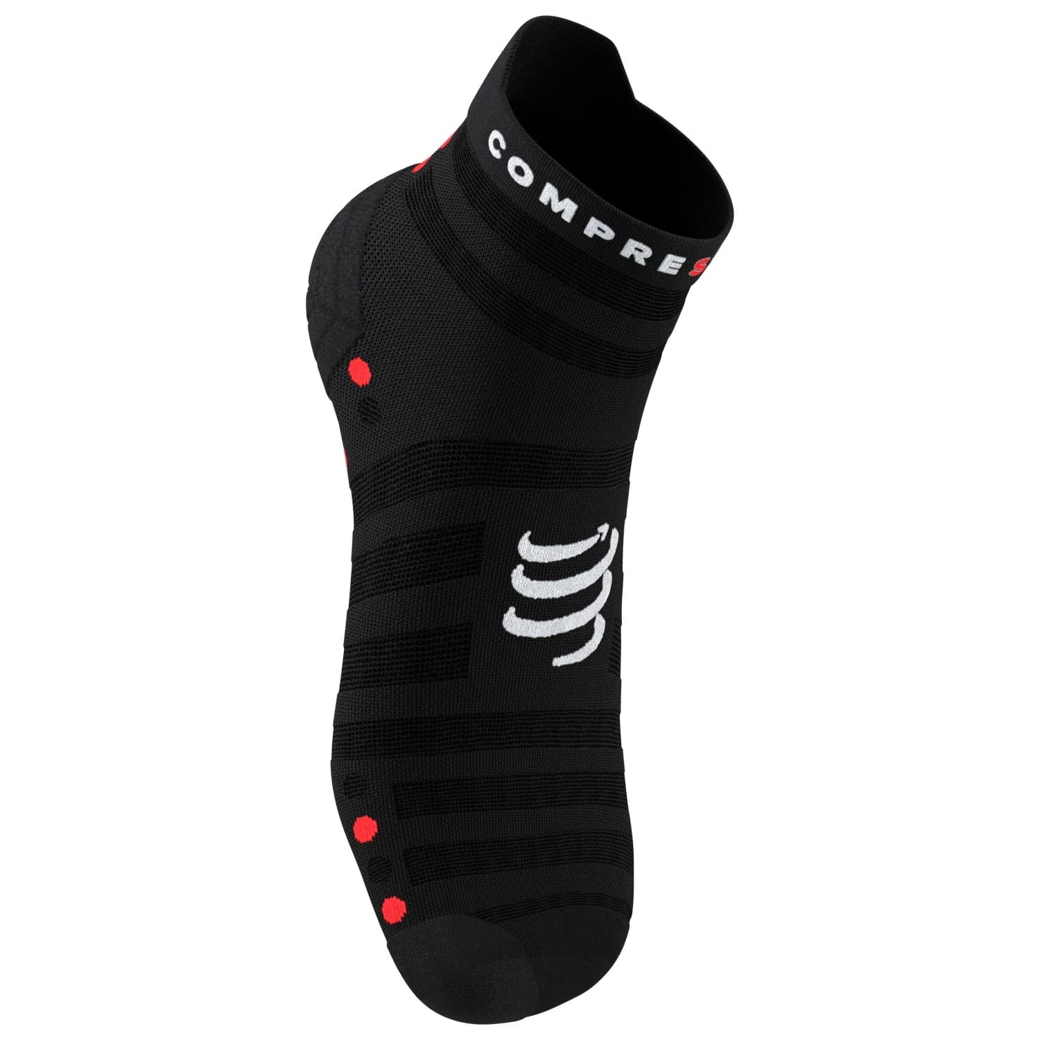 Чорапи за бягане Compressport Pro Racing Socks V4.0 Ultralight Run Low Running socks - Black / Red