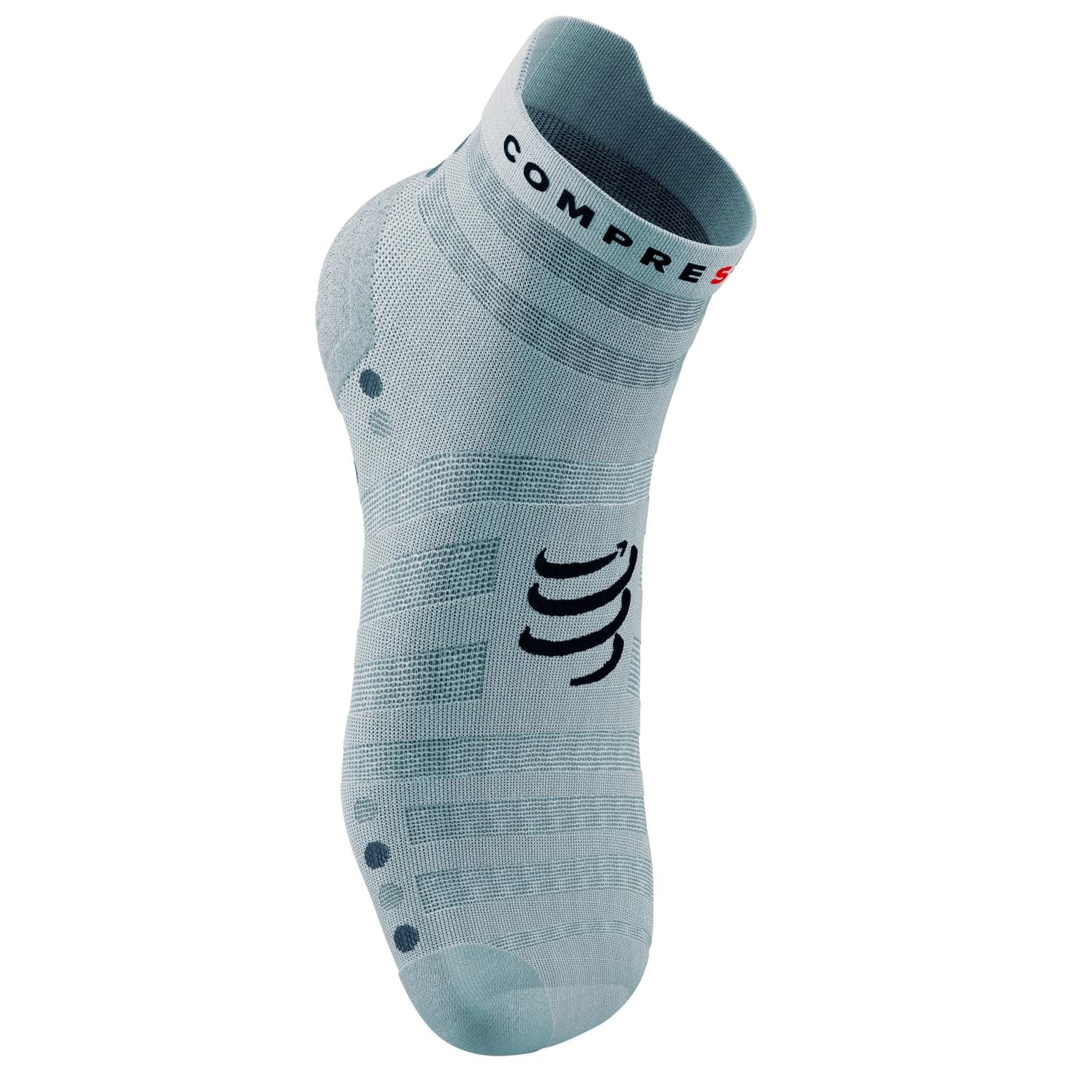 Чорапи за бягане Compressport Pro Racing Socks V4.0 Ultralight Run Low Running socks - White / Alloy