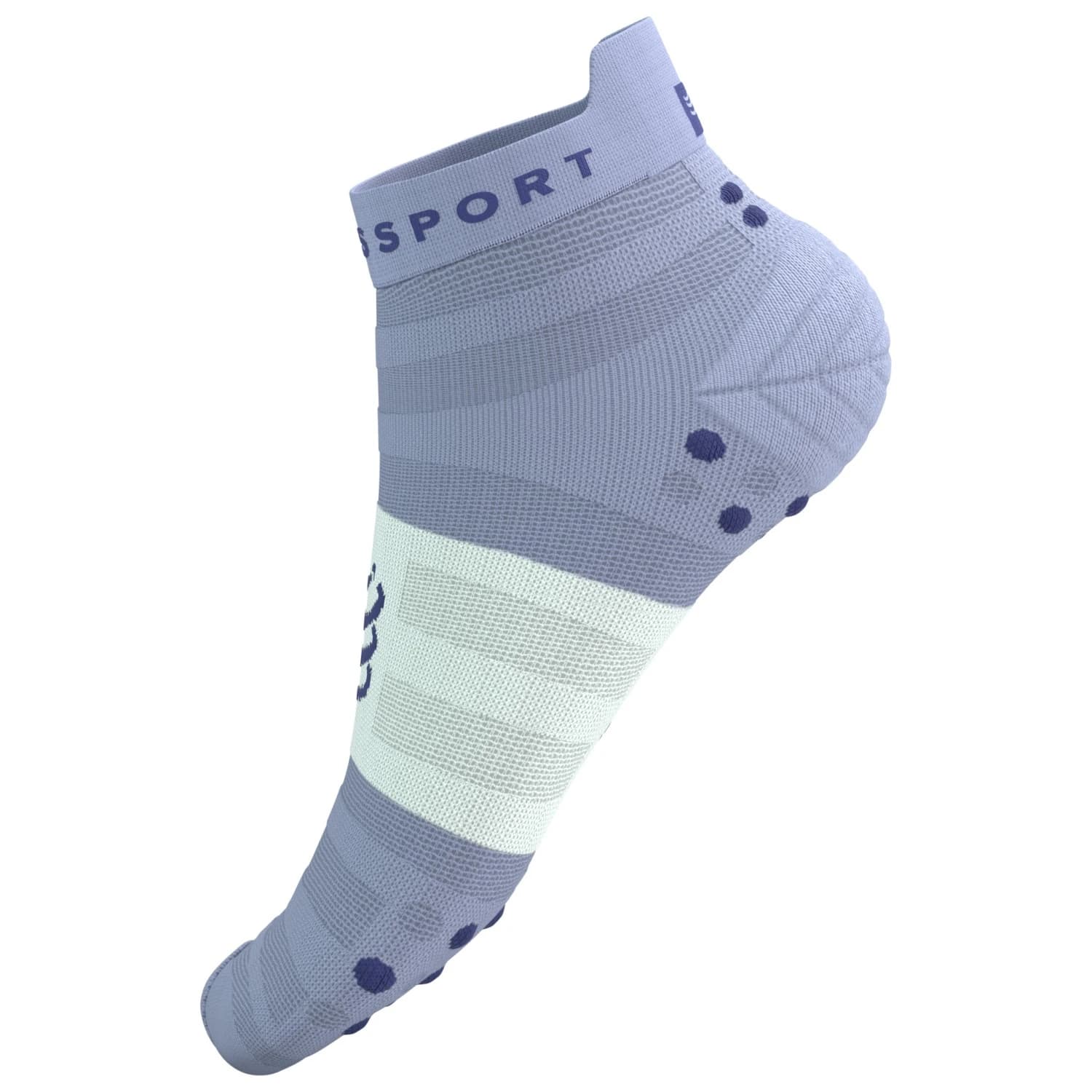 Чорапи за бягане Compressport Pro Racing Socks V4.0 Ultralight Run Low Running socks - Lavender / White