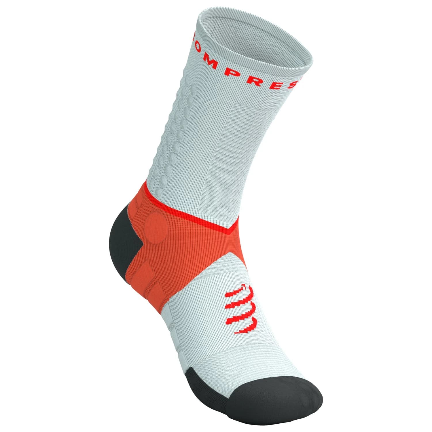 Чорапи за бягане Compressport Ultra Trail Socks V2.0 Running socks - Gray Violet / Tigerlily