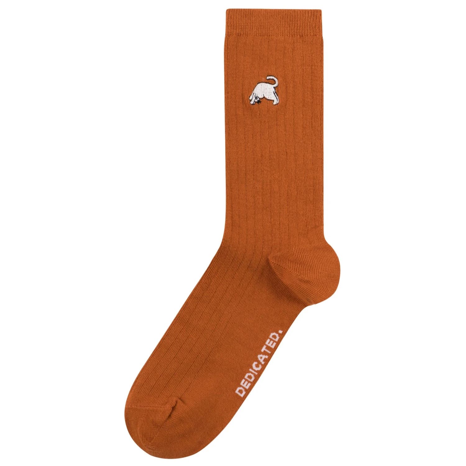 Спортни чорапи Dedicated Rib Socks Knivsta Dog Pose Sports socks - Cinnamon Orange