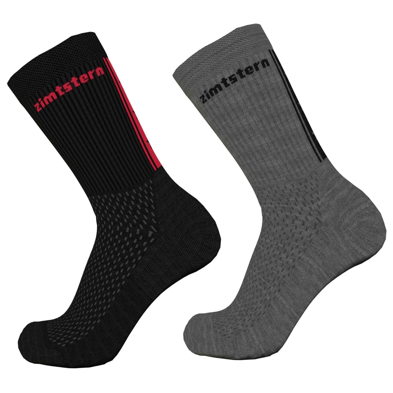 Спортни чорапи Zimtstern Starsockz 2-Pack Sports socks - Pirate Black / Gun Metal Melange