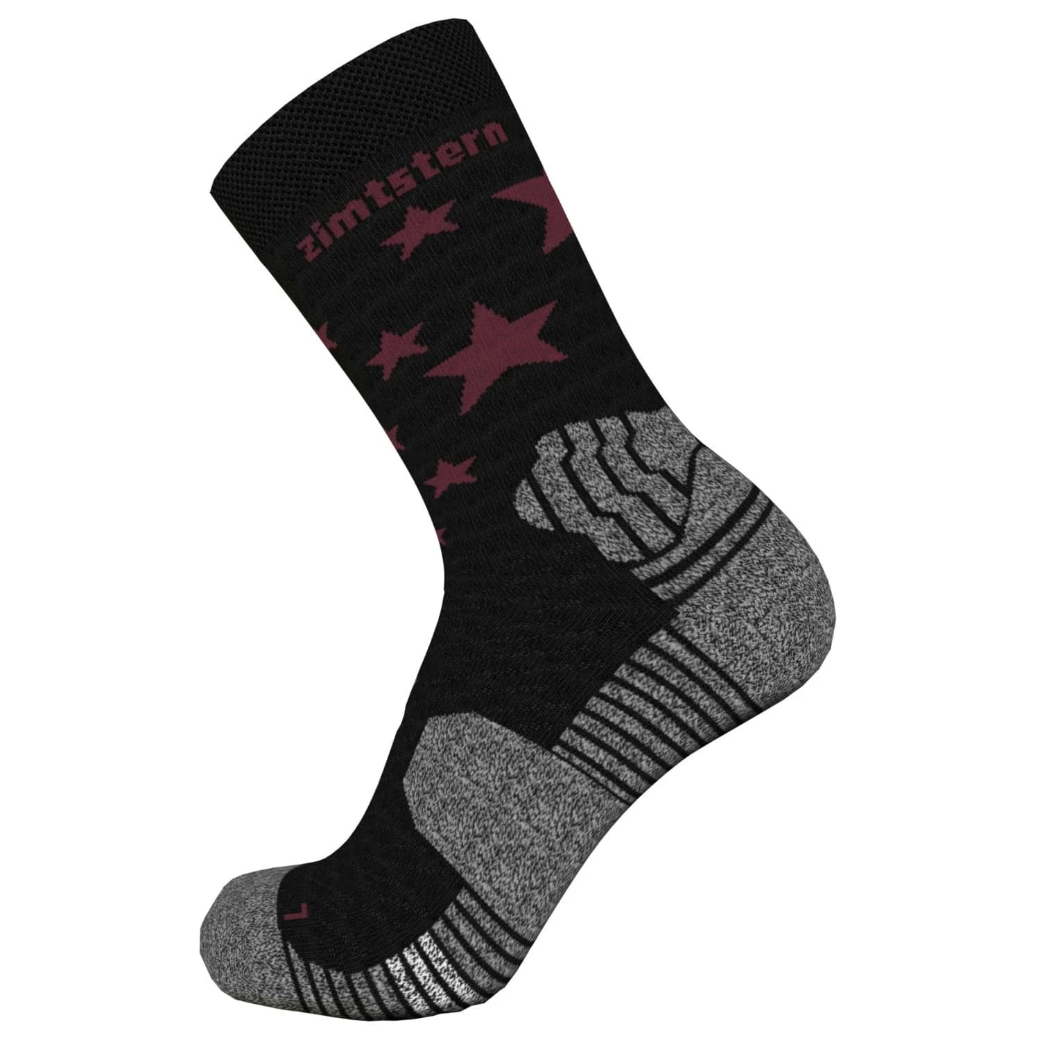 Чорапи за колоездене Zimtstern Techsockz MTB Performance Socks Sports socks - Pirate Black