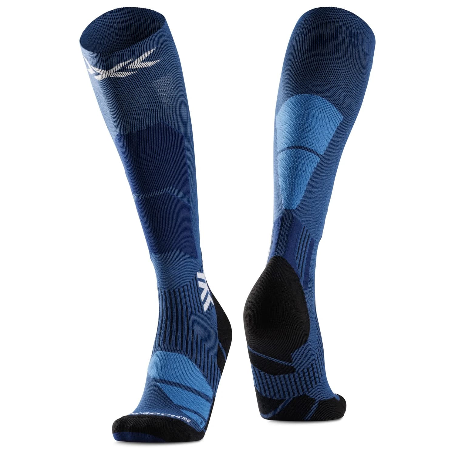 Ски чорапи X-Socks Ski Perform OTC Ski socks - Marine / Mineral Blue
