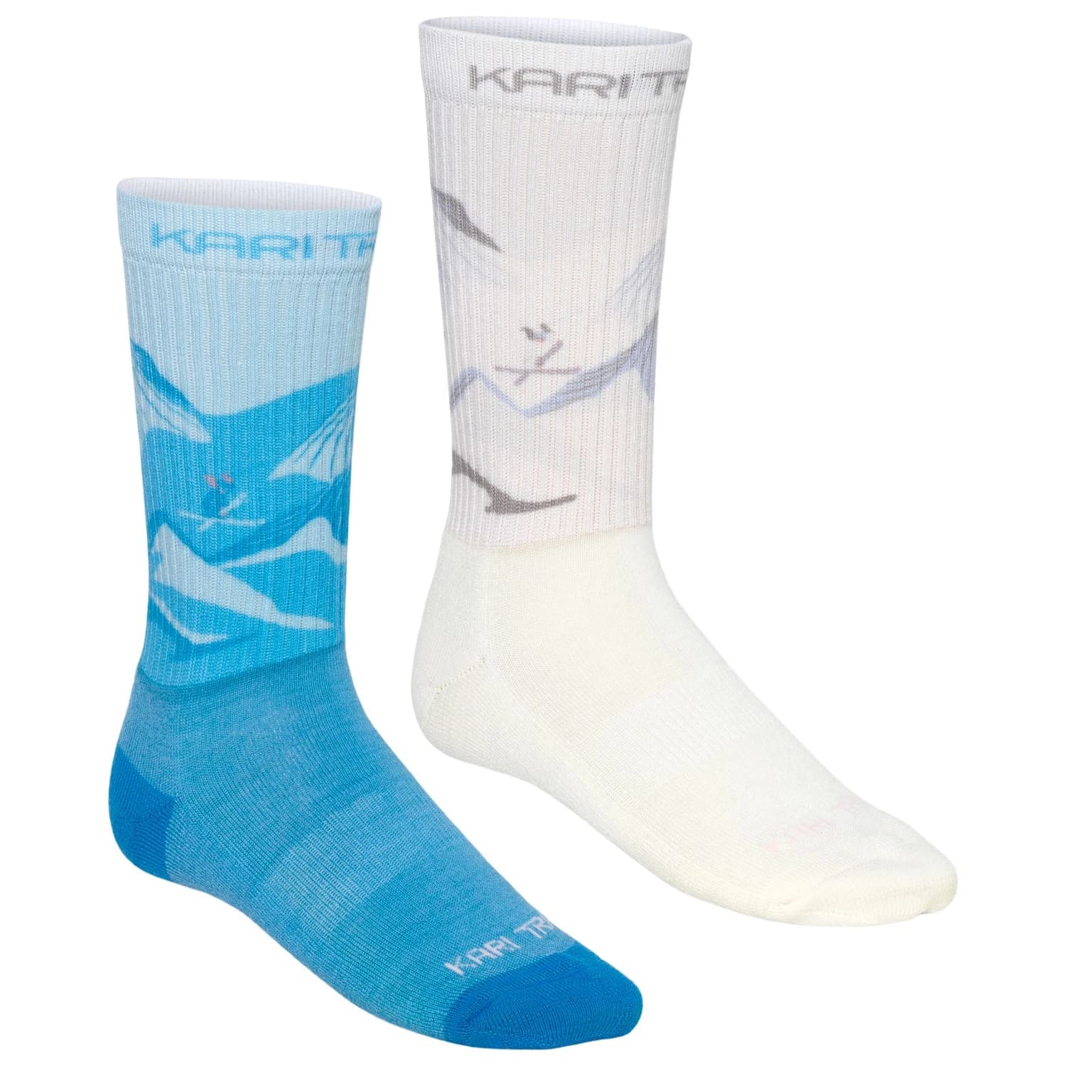 Дамски мериносови чорапи Kari Traa Women's Puffin Sock 2 Pack Merino socks - White