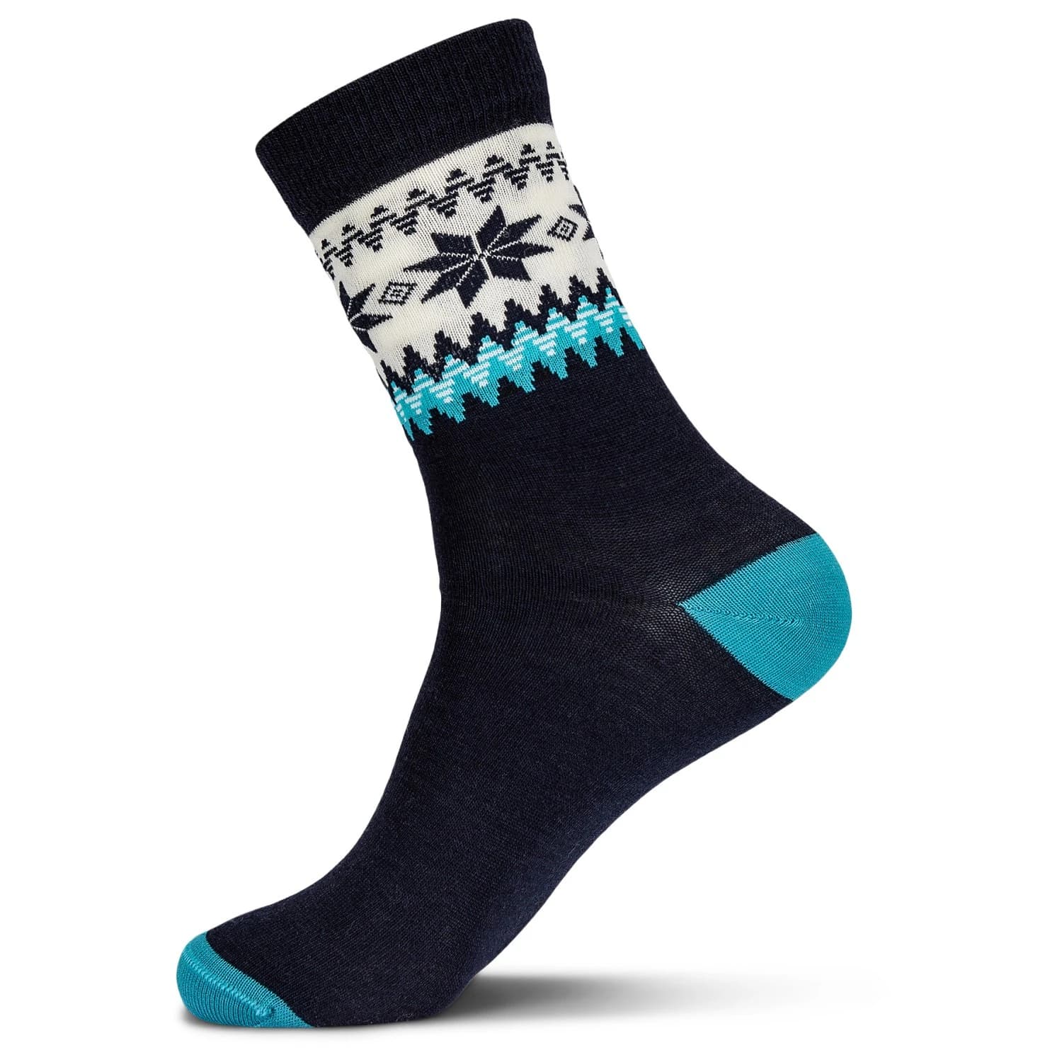 Мериносови чорапи Dale of Norway Myking Socks Merino socks - Navy / Turquoise / Off White