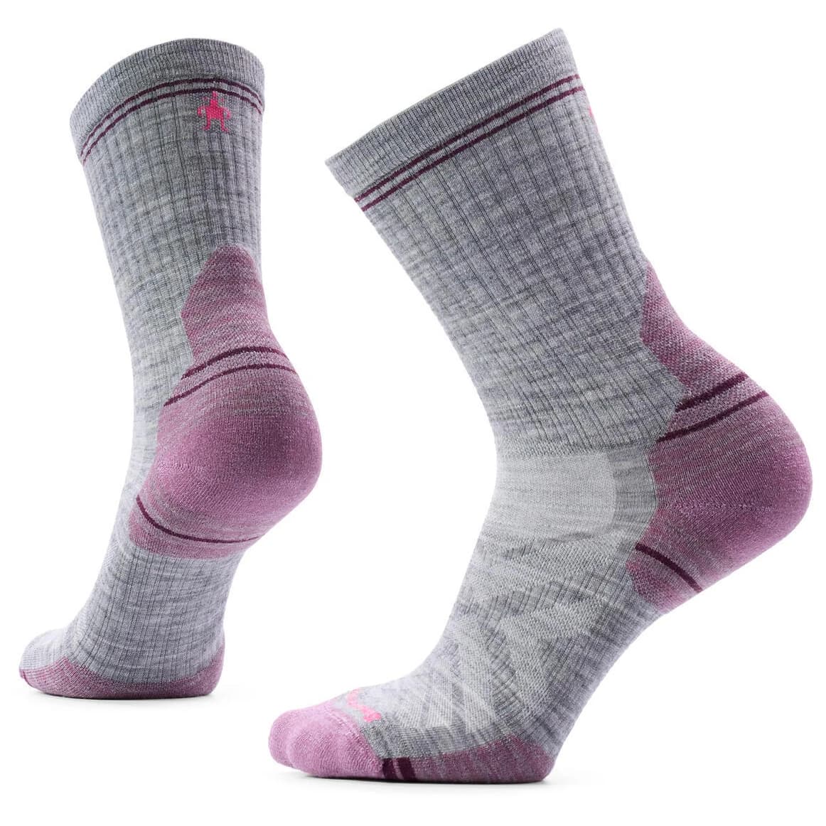 Дамски туристически чорапи Smartwool Women's Hike Targeted Cushion Mid Crew Socks Walking socks - Light Gray