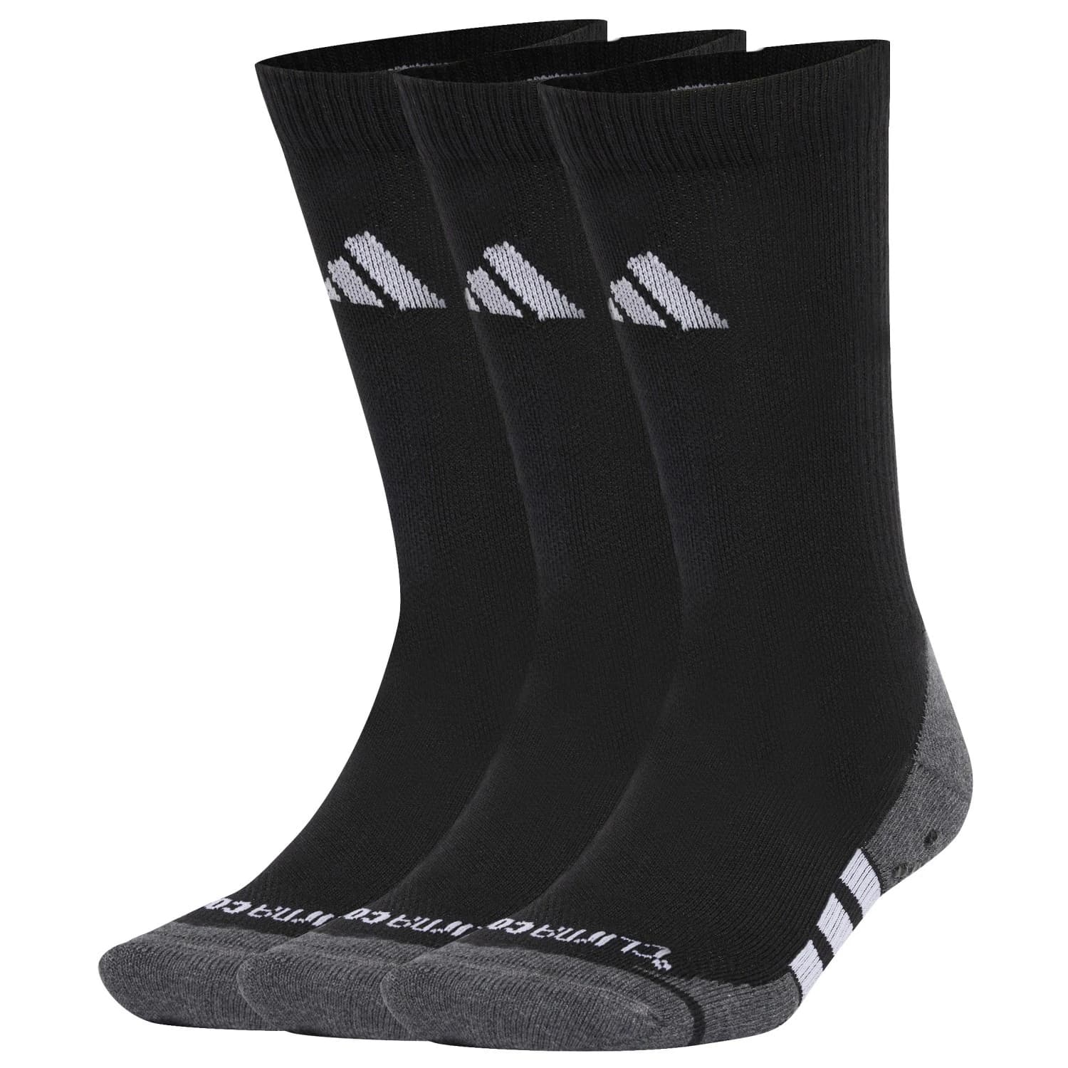 Спортни чорапи adidas Performance Grip Climacool Crew Sports socks - Black / Dark Grey Heather / White