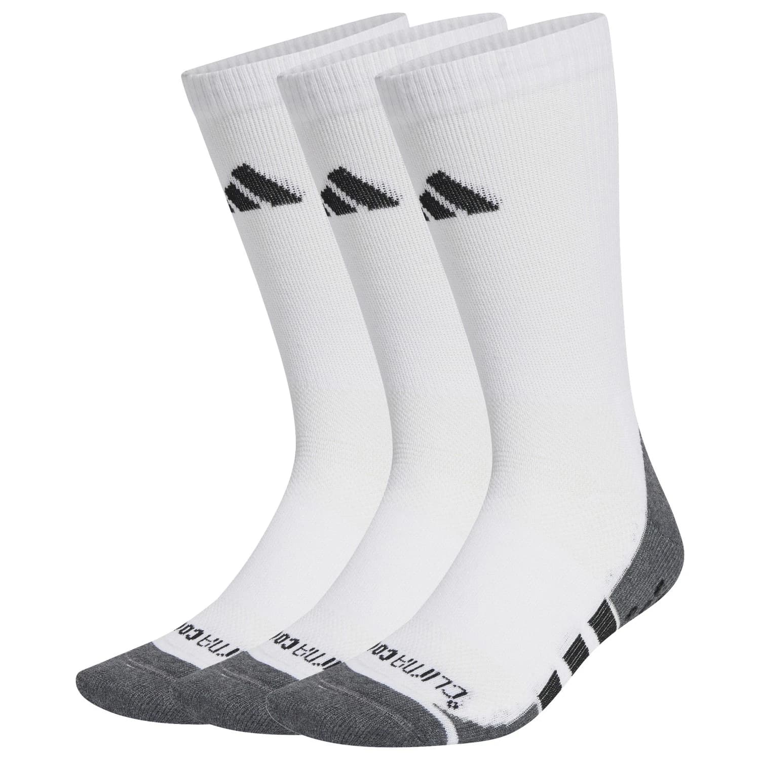Спортни чорапи adidas Performance Grip Climacool Crew Sports socks - White / Dark Grey Heather / Black
