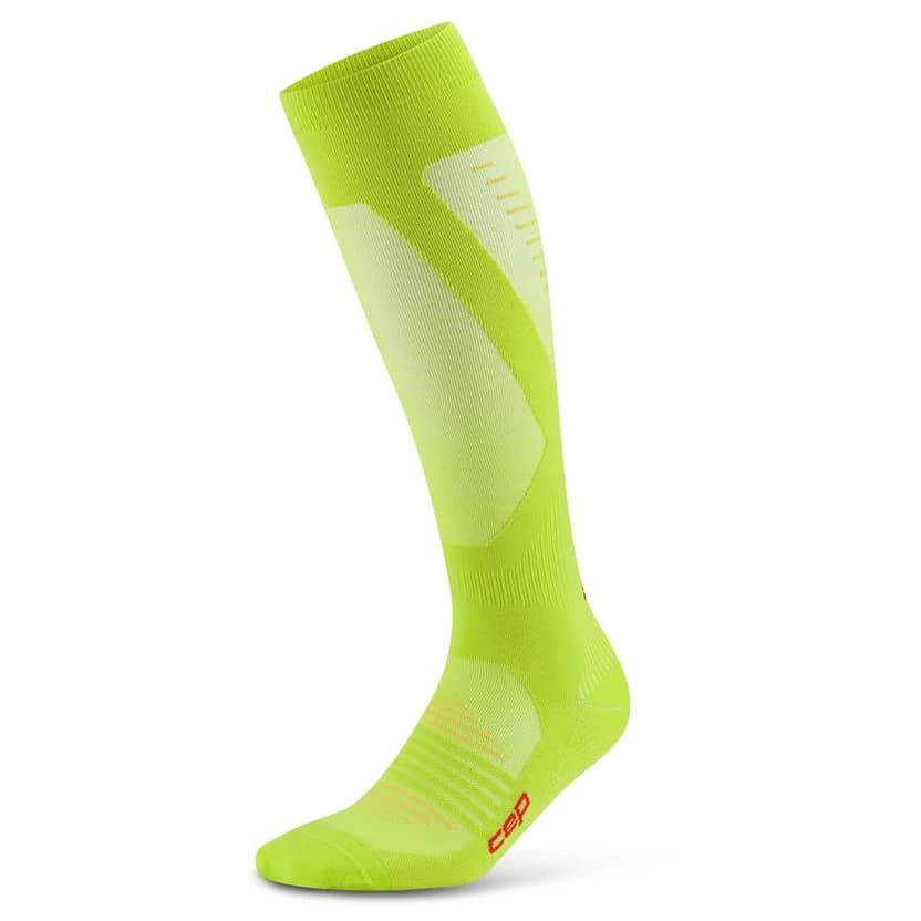 Мъжки компресионни чорапи CEP Pro Run Ultralight Socks Tall Compression socks - Lime