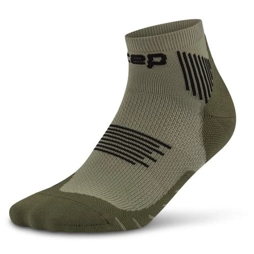 Мъжки чорапи за бягане CEP Run Socks Low Cut 5.0 Running socks - Olive